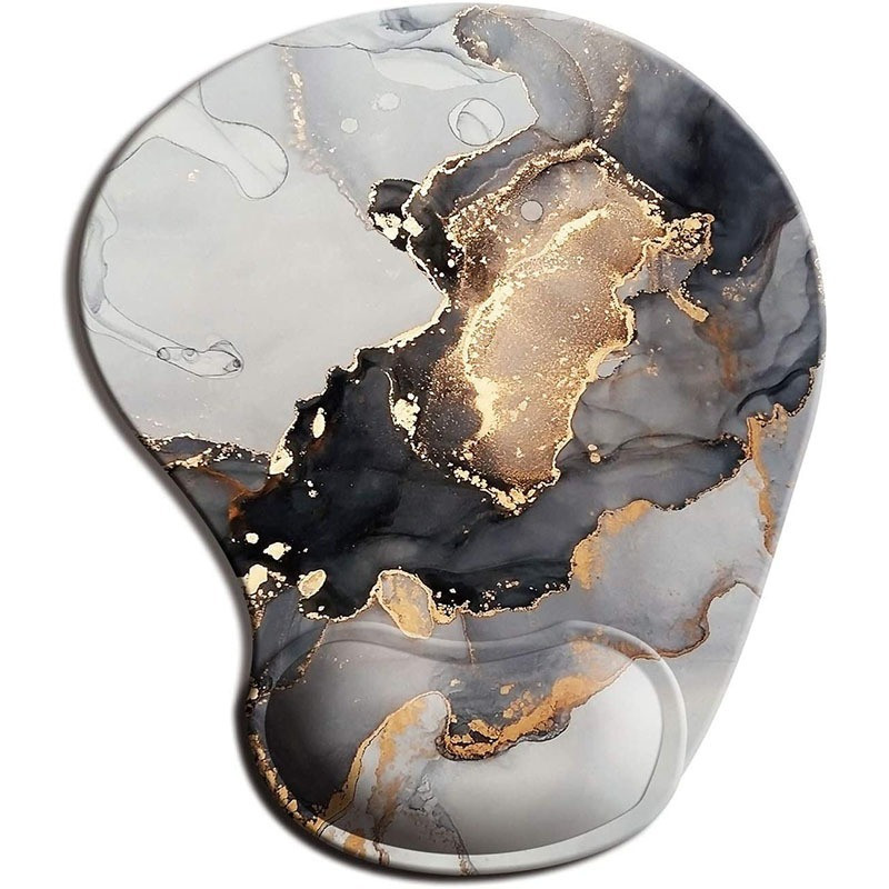Márvány stílusú, ergonomikus egérpad csuklótámlával, csúszásmentes gumibetéttel a kéz alatt Iroda az asztalon Kézpárna csuklótámasz