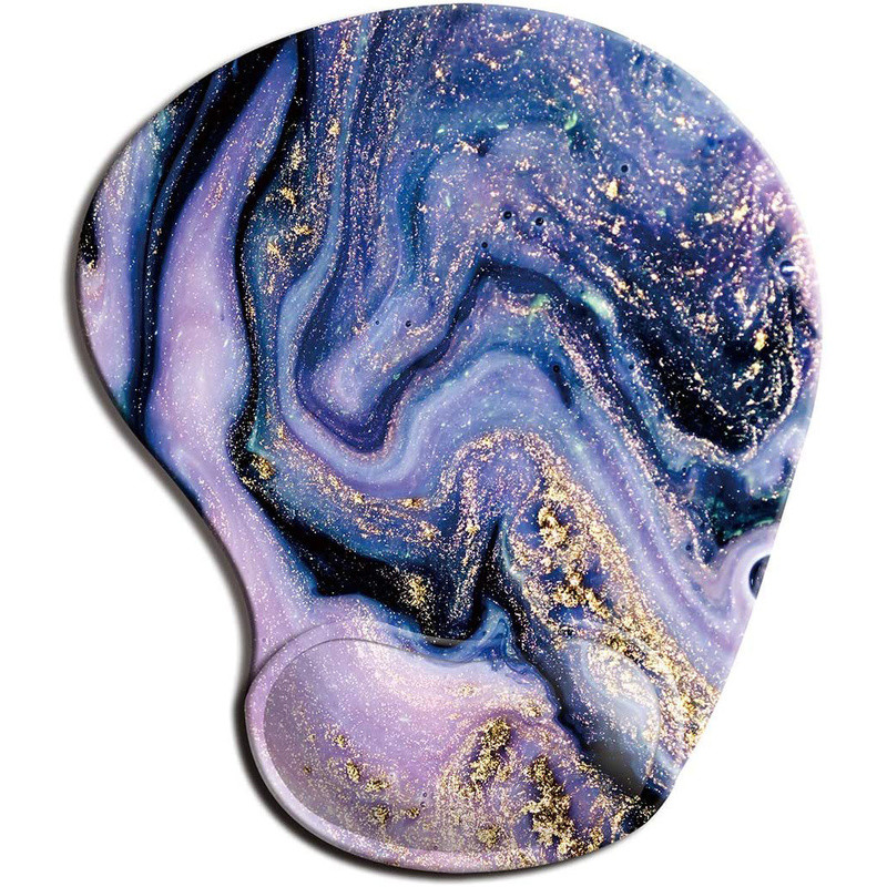 Márvány stílusú, ergonomikus egérpad csuklótámlával, csúszásmentes gumibetéttel a kéz alatt Iroda az asztalon Kézpárna csuklótámasz