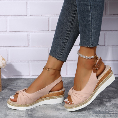 Summer Wedges Σανδάλια Πόρπη Πλατφόρμα Περπάτημα Παντόφλες Αντιολισθητικές Ανοιχτές Γυναικείες Παπούτσια Casual Outdoor παπούτσια για Γυναικεία Plus Size