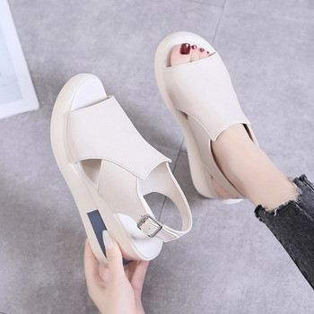 Нови летни дамски сандали Модни отворени пръсти Големи размери Елегантни сандали Дамски клиновидни катарама Дамски дамски ортопедични сандали обувки