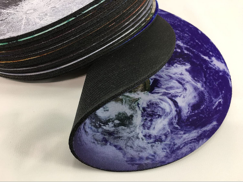 Galaxy Cat kerek egérpad Galaxy Hipster Cat Wear színes napszemüveg egérpad kerek, csúszásmentes gumi egérpad játékhoz