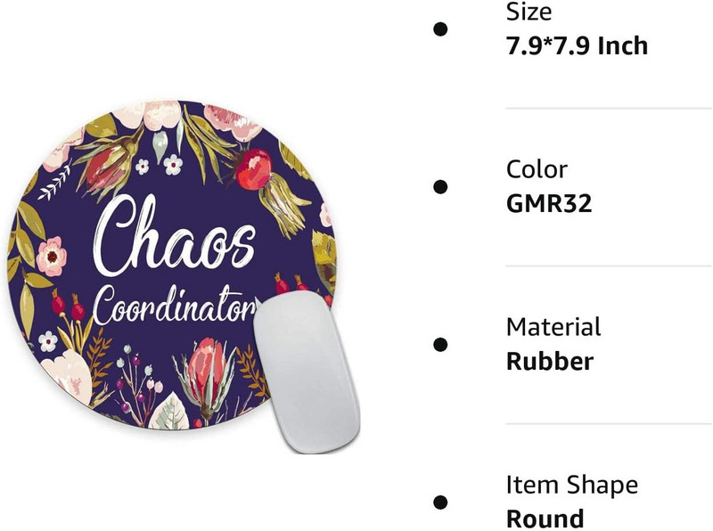 Virágkoszorú Színes virágok Nyomtatás Művészet Vicces idézetek Kerek egérpad Koordinátor Idézet Vintage akvarell egérpad 7,9 hüvelykes