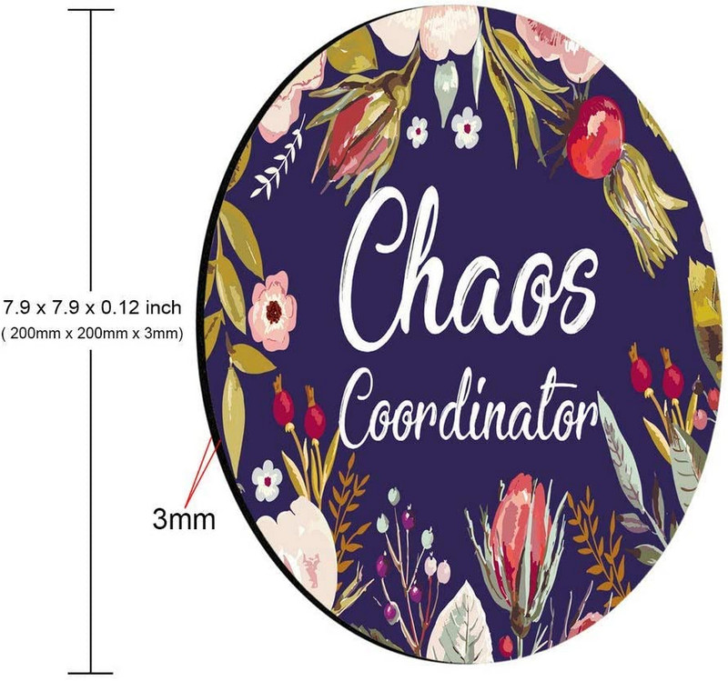 Virágkoszorú Színes virágok Nyomtatás Művészet Vicces idézetek Kerek egérpad Koordinátor Idézet Vintage akvarell egérpad 7,9 hüvelykes