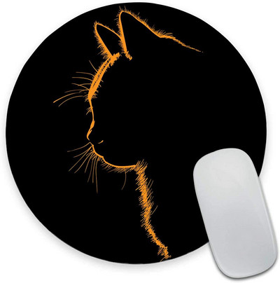 Kerek egérpad állati egéralátét, vízálló, kör alakú kis egérpad csúszásmentes, gumi bázisú egérpad irodai otthoni laptopokhoz