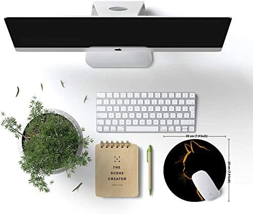 Kerek egérpad állati egéralátét, vízálló, kör alakú kis egérpad csúszásmentes, gumi bázisú egérpad irodai otthoni laptopokhoz