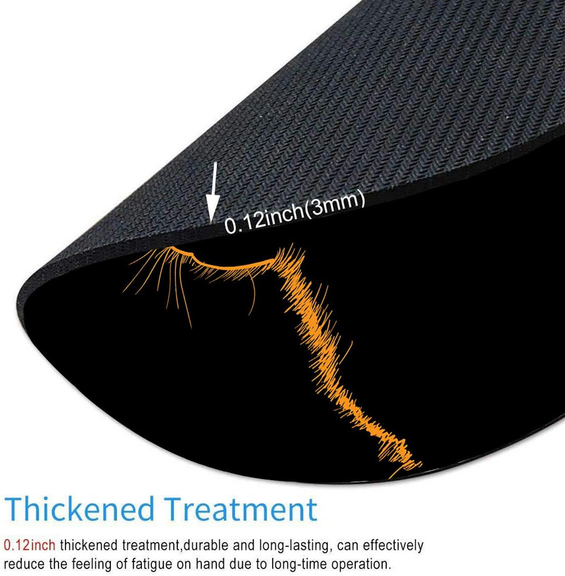 Kerek egérpad állati egéralátét, vízálló, kör alakú kis egérpad csúszásmentes, gumi bázisú egérpad irodai otthoni laptopokhoz