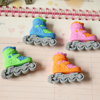 1 τμχ Kawaii Eraser Cute Rubber Skates Γόμα μολυβιών Δημιουργικά Αστεία Αξεσουάρ Χαρτικά Σχολικά είδη γραφείου