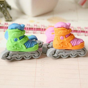 1 τμχ Kawaii Eraser Cute Rubber Skates Γόμα μολυβιών Δημιουργικά Αστεία Αξεσουάρ Χαρτικά Σχολικά είδη γραφείου