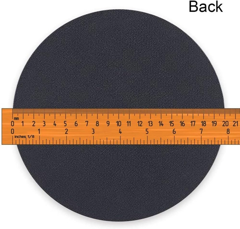 Rózsaarany csillogó virágos akvarell kerek egérpad csúszásmentes, gumi alapú egérpad laptopokhoz, női egérpad 7,9 x 7,9 hüvelykes