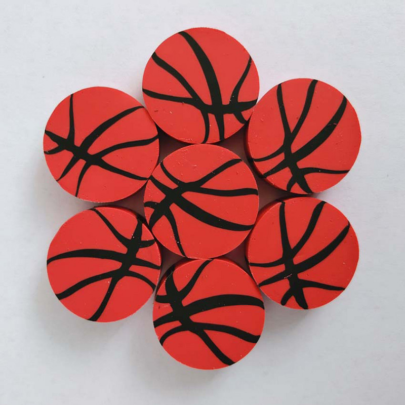 5 db/tétel futball radír Gomas De Borrar gumi Kawaii írószer kellékek Kosárlabda Fournitures Scolaires Gomme radírok