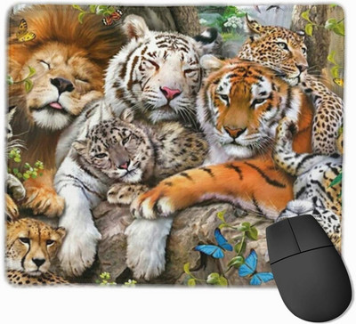 Wildlife Mouse Pad Gaming Nagy egérpad csúszásmentes gumitalppal, varrott éllel számítógépekhez Laptop asztal 10x12 hüvelykes