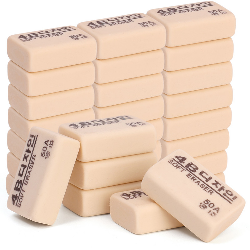 Kvaliteetne 10/1 tk 4B kustutuskumm, pehmest kummist kontoritarvete koolitarbed korrigeerivad kustutuskummid lastele selge joonistuspliiatsi komplekt