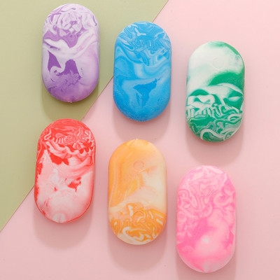 1db Márvány radír Kawaii írószer Gomas De Borrar irodaszerek Iskolai radírok gyerekeknek Fournitures Scolaires gumi