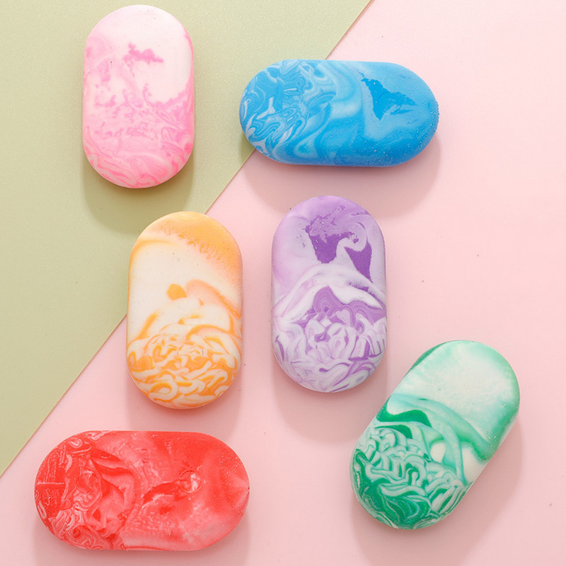 1db Márvány radír Kawaii írószer Gomas De Borrar irodaszerek Iskolai radírok gyerekeknek Fournitures Scolaires gumi