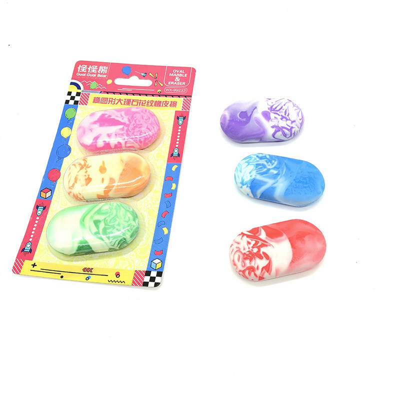 1db Márvány radír Kawaii írószer Gomas De Borrar irodaszerek Iskolai radírok gyerekeknek Fournitures Scolaires gumi