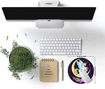 Cute Horse Στρογγυλό Mouse Pad Gaming Mouse Mat Αδιάβροχο κυκλικό mouse pad Αντιολισθητική βάση από καουτσούκ Mousepad 7,9x0,12 ίντσες