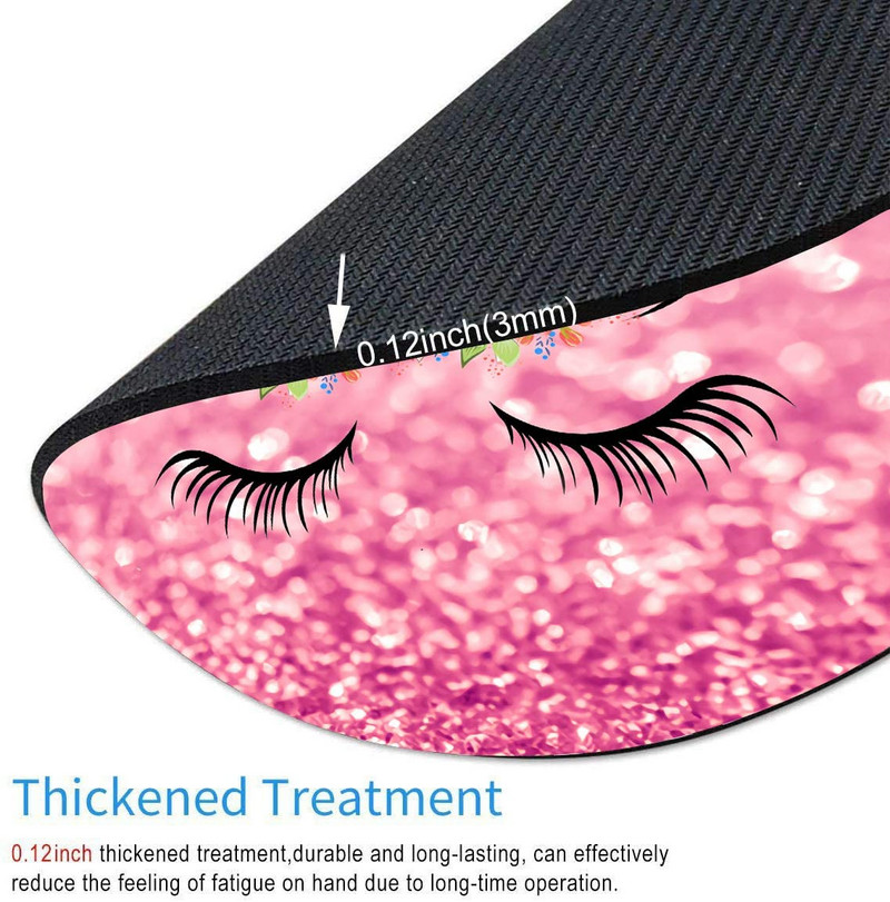 Ló egérpad kerek egérpad játékhoz egéralátét Vízálló, kör alakú egérpad, csúszásmentes gumialap 7,9x0,12 hüvelykes