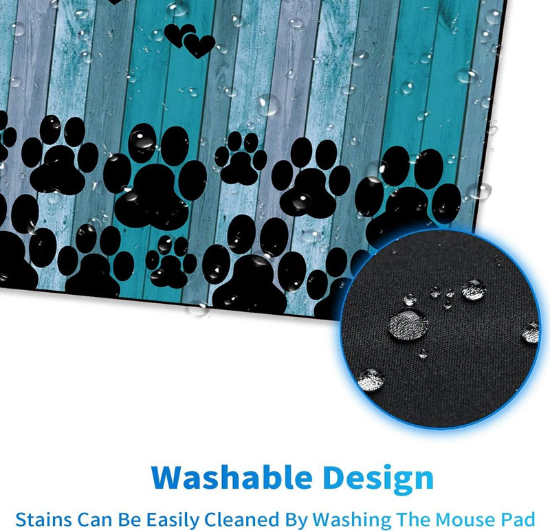 Aranyos, vicces kutyamancs mintás játék egérpad csúszásmentes gumi egérpad vízálló egéralátét irodai laptophoz otthoni 9,5x7,9 hüvelykes