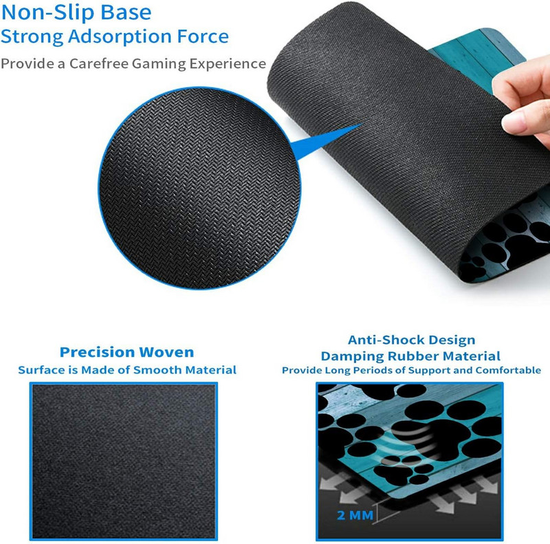 Aranyos, vicces kutyamancs mintás játék egérpad csúszásmentes gumi egérpad vízálló egéralátét irodai laptophoz otthoni 9,5x7,9 hüvelykes