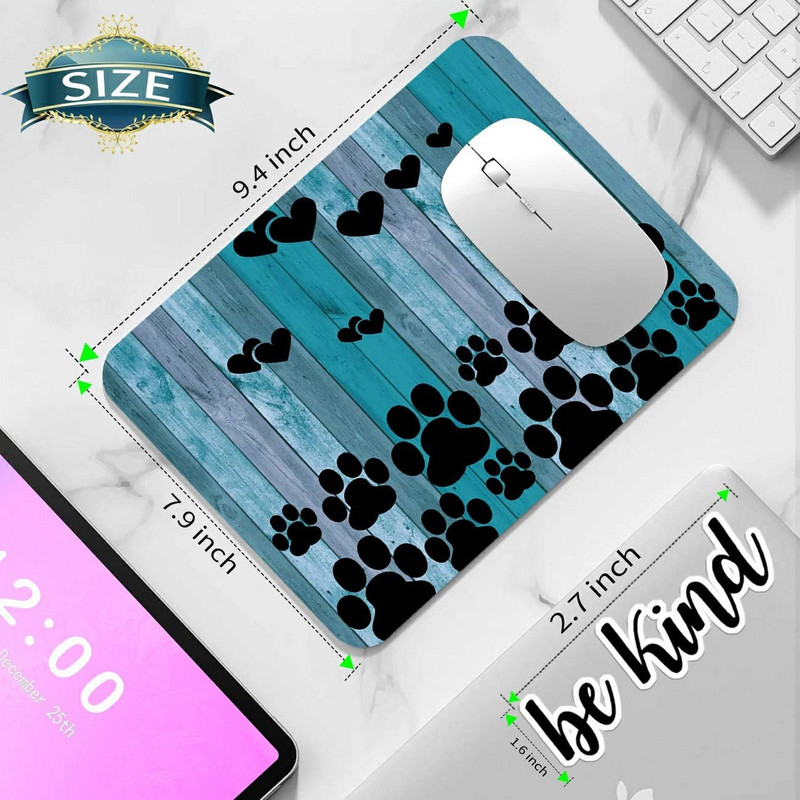 Aranyos, vicces kutyamancs mintás játék egérpad csúszásmentes gumi egérpad vízálló egéralátét irodai laptophoz otthoni 9,5x7,9 hüvelykes