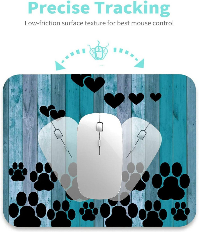 Aranyos, vicces kutyamancs mintás játék egérpad csúszásmentes gumi egérpad vízálló egéralátét irodai laptophoz otthoni 9,5x7,9 hüvelykes