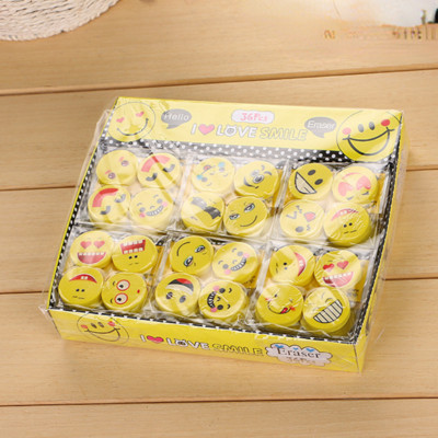 10db Creative Expression Radír Mosoly Arc Stílus Tanulás Írószer Otthoni Munka Iskolai tanulók Nyeremény Ajándék gyerekeknek Véletlenszerű