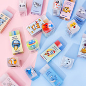 Ellen Brook 1 PCS Cartoon Cute Kawaii Astronaut Animals Rubber Mini Eraser Set for Kids Graphics School Προμήθειες γραφείου