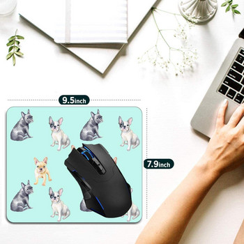 Подложка за мишка, френски булдог, домашен любимец, кученце, компютърни подложки за мишка, аксесоари за бюро, неплъзгаща се гумена основа, подложка за мишка за мишка за лаптоп