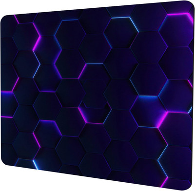 Gaming egéralátét Lila absztrakt művészet egérpad 9,5 x 7,9 hüvelykes, csúszásmentes gumi talpú egéralátét laptop számítógépes irodába