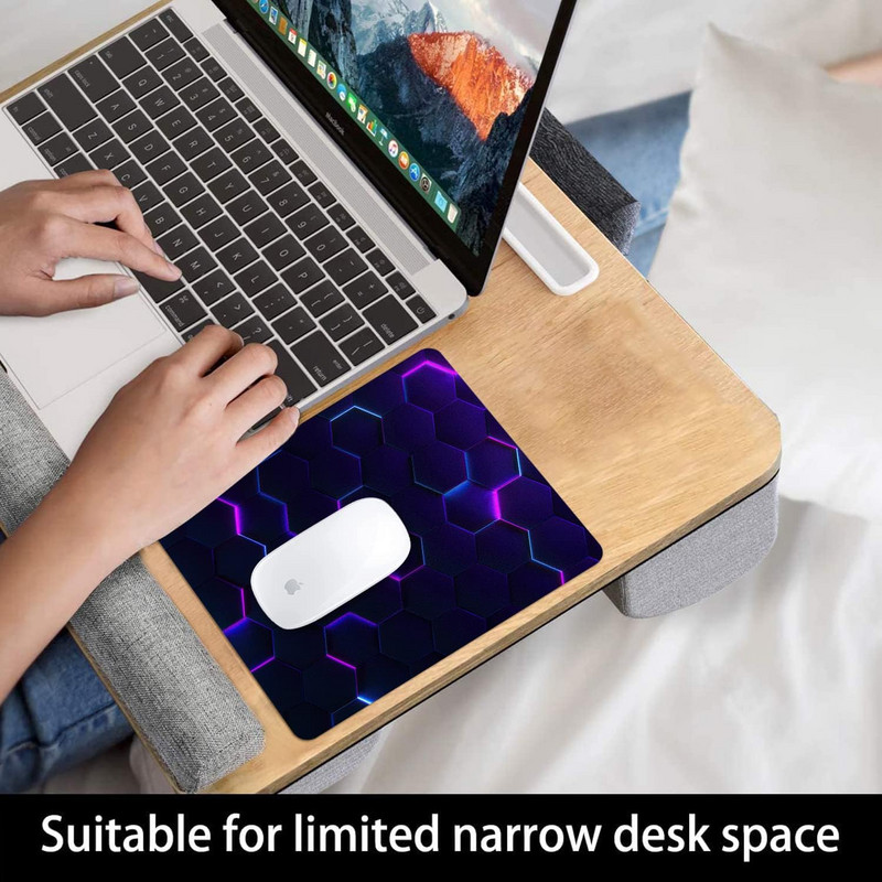 Gaming egéralátét Lila absztrakt művészet egérpad 9,5 x 7,9 hüvelykes, csúszásmentes gumi talpú egéralátét laptop számítógépes irodába