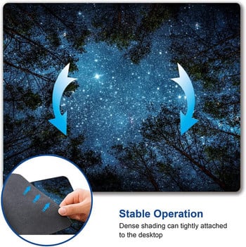 Stars Night Sky Personalized Computer Mouse Pads Πλενόμενο ποντικί χαλάκι με ύφασμα Lycra Gaming Office Home Αντιολισθητική βάση από καουτσούκ