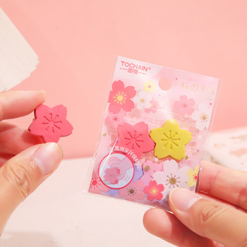 4 τμχ Ρομαντικές γόμες Sakura Γόμες από καουτσούκ Kawaii για παιδιά Κορεάτικα επιστολόχαρτα Χαριτωμένα εργαλεία διόρθωσης Αναλώσιμα γραφείου