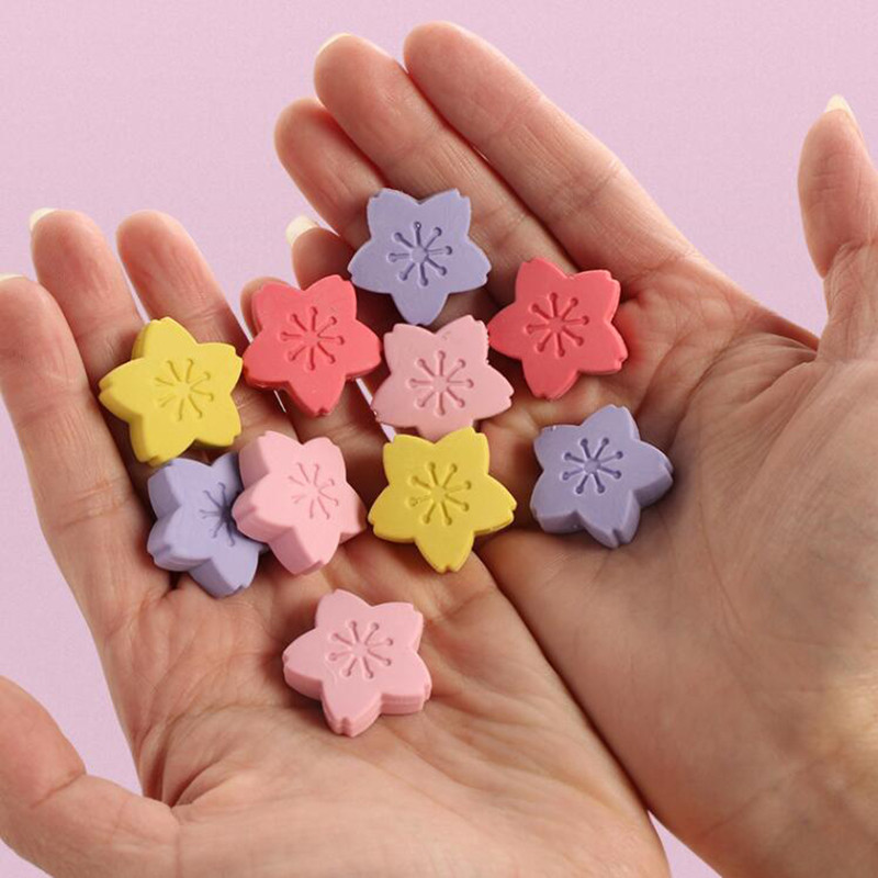 4db Romantikus Sakura Radír Kawaii Gumi ceruza radír gyerekeknek Koreai Írószerek Aranyos javítóeszközök Irodaszerek