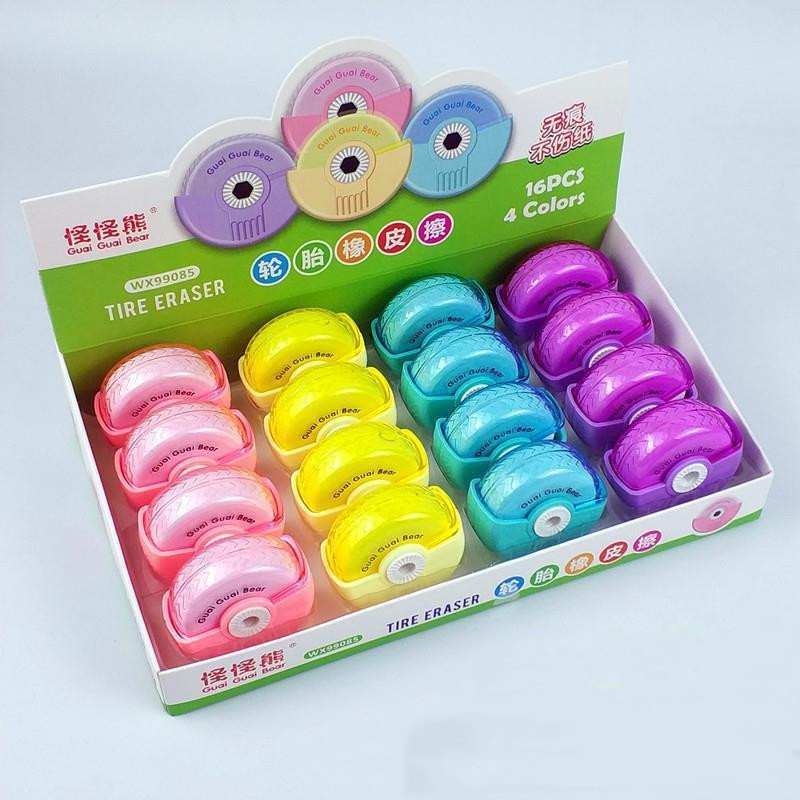 Autógumi modellezés kreatív radír gyerekek aranyos ceruza radír iskolás diákok művészeti radír görgős radír irodaszerek Irodaszerek