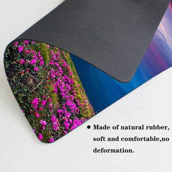 Mouse Pad,Nature Purple Flowers Meadow Mountain Computer Mouse Pads Αξεσουάρ γραφείου Αντιολισθητική βάση από καουτσούκ,Mousepad