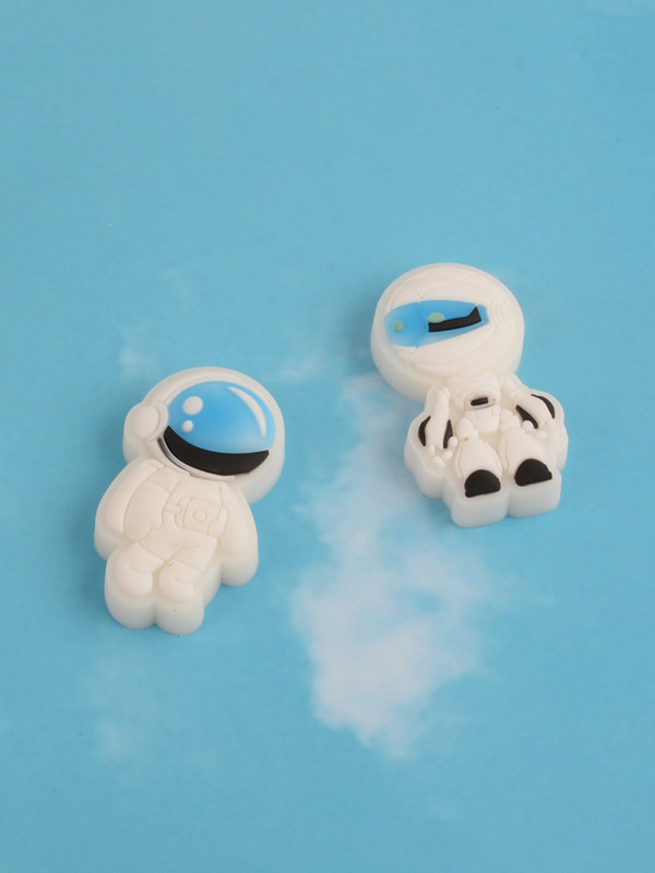 2 db Astronaut Eraser Kawaii írószer Borracha Escolar Fournitures Scolaires Gomme Gomas De Borrar aranyos radír gyerekeknek