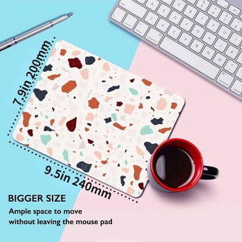 Terrazzo Marble Mouse Pad Ακουαρέλα Premium-Textured Mousepads Σχεδιασμός Mousepad Αντιολισθητική βάση από καουτσούκ για υπολογιστές Mousepad