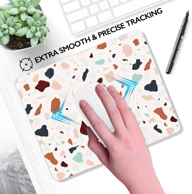 Terrazzo márvány egérpad akvarell prémium textúrájú egérpadok Design egérpad csúszásmentes gumitalp számítógépes egérpadok