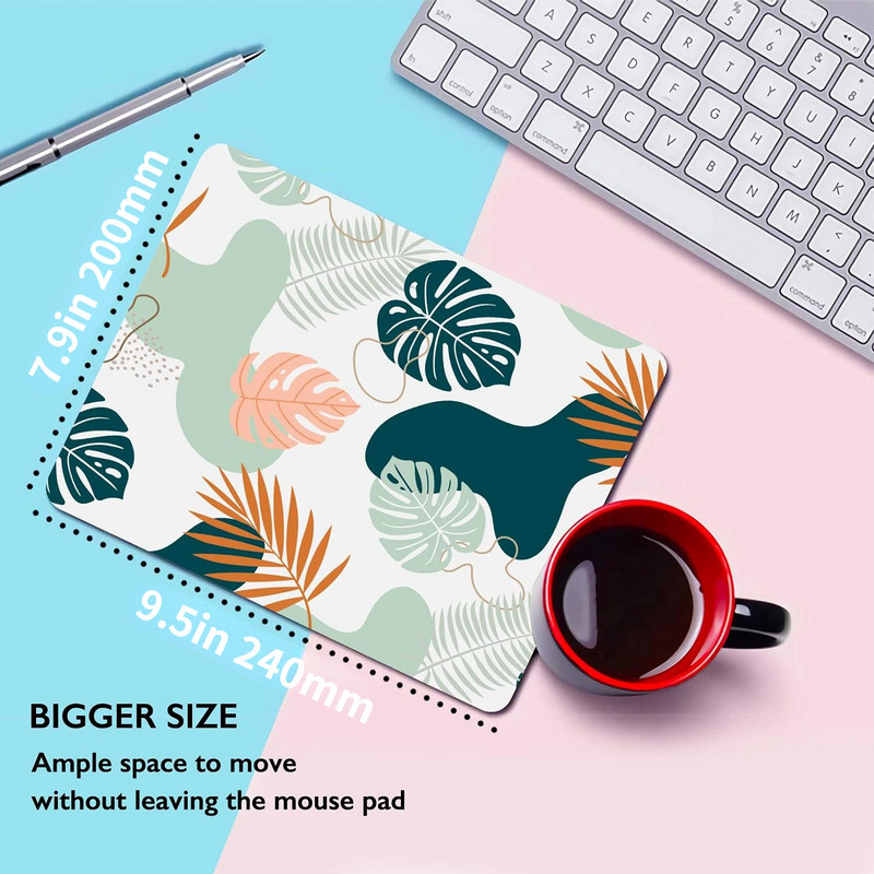 Tropical Leaves egérpad Akvarell prémium textúrájú egérpadok Design egérpad csúszásmentes gumitalp számítógépes egérpadok