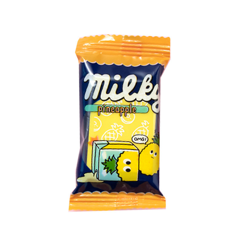 Karamell radír Kreatív aranyos diák, olyan nyomok nélkül, mint a bőr dörzsölése törmelék nélkül Kreatív aranyos írószer cukorka radír