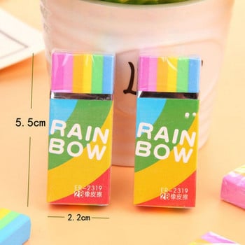 Εργαλείο διόρθωσης σφαλμάτων Creative Cute 2B Rainbow Eraser Students Καθαρίστε χωρίς να αφήνετε κανένα ίχνος Σχολική γραφική ύλη Kawaii