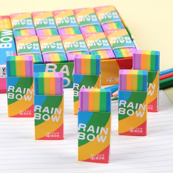 Εργαλείο διόρθωσης σφαλμάτων Creative Cute 2B Rainbow Eraser Students Καθαρίστε χωρίς να αφήνετε κανένα ίχνος Σχολική γραφική ύλη Kawaii