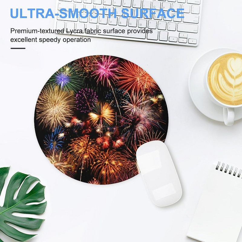 Kerek egérpad Aranyos egérpadok, csúszásmentes, gumi bázisú egérpad vízálló egérpad otthoni irodai laptopokhoz