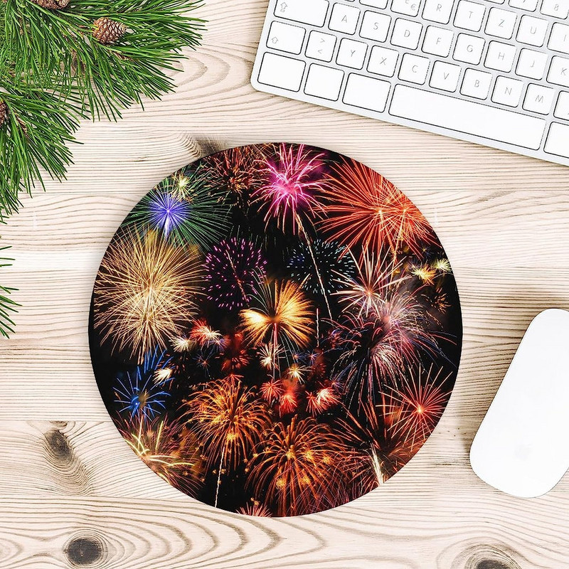 Kerek egérpad Aranyos egérpadok, csúszásmentes, gumi bázisú egérpad vízálló egérpad otthoni irodai laptopokhoz