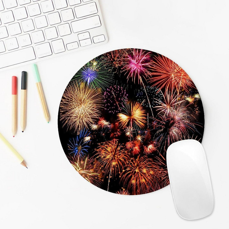 Kerek egérpad Aranyos egérpadok, csúszásmentes, gumi bázisú egérpad vízálló egérpad otthoni irodai laptopokhoz