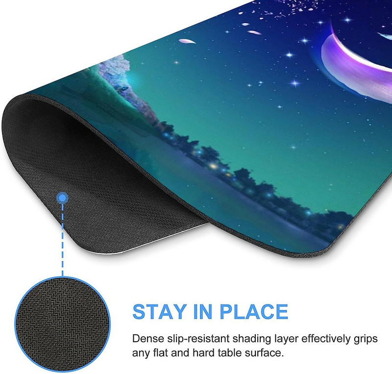 Cherry Blossom egérpad csúszásmentes számítógépes egéralátét Egérpad gumitalppal, irodai otthoni laptop számítógépes játékokhoz 25 * 30 cm