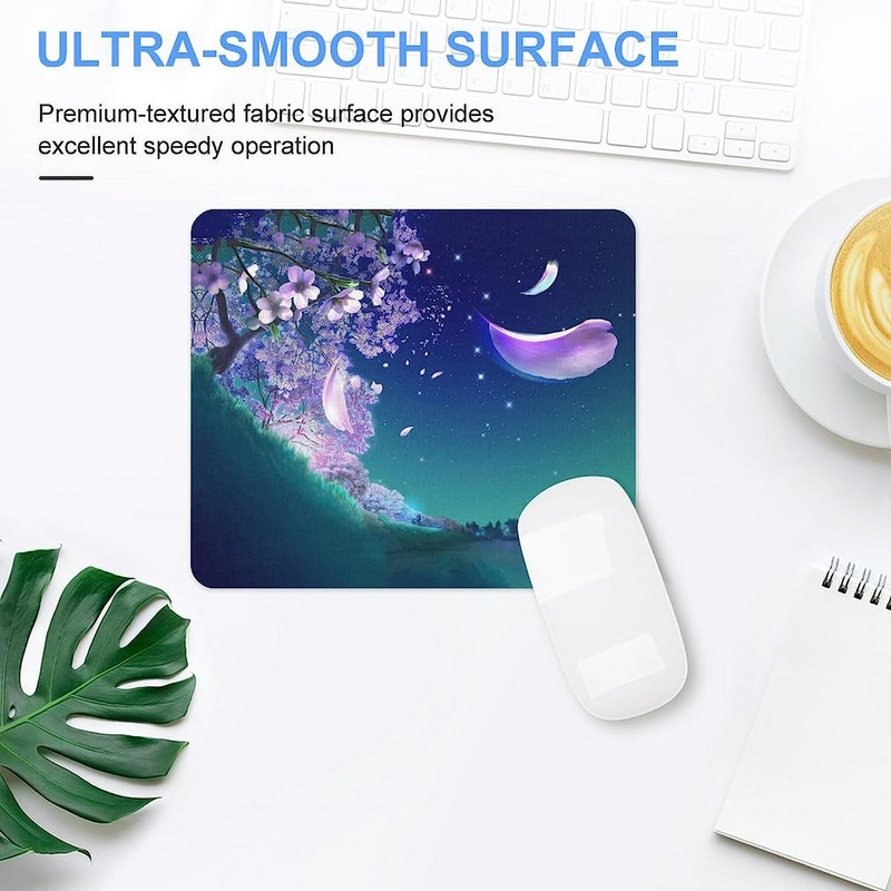 Cherry Blossom egérpad csúszásmentes számítógépes egéralátét Egérpad gumitalppal, irodai otthoni laptop számítógépes játékokhoz 25 * 30 cm