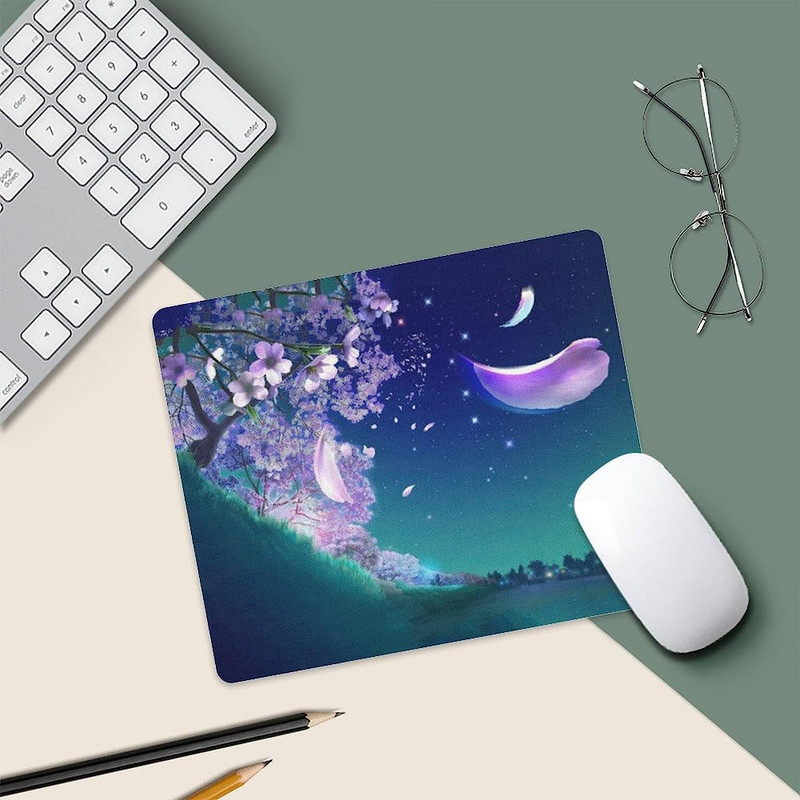 Cherry Blossom egérpad csúszásmentes számítógépes egéralátét Egérpad gumitalppal, irodai otthoni laptop számítógépes játékokhoz 25 * 30 cm