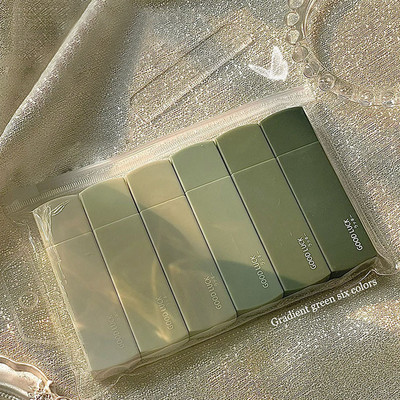 6 τεμ./σετ Ταινίες διόρθωσης χρώματος ντεγκραντέ Μαθητή Απλή φορητή ταινία διόρθωσης Kawaii Κορεατικά επιστολόχαρτα για σχολικό γραφείο