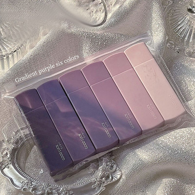 6 τεμ./σετ Ταινίες διόρθωσης χρώματος ντεγκραντέ Μαθητή Απλή φορητή ταινία διόρθωσης Kawaii Κορεατικά επιστολόχαρτα για σχολικό γραφείο